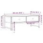 Mesa de centro madera ingeniería roble ahumado 101x49x39,5 cm by , Coffee table - Ref: Foro24-837739, Price: 61,73 €, Discoun...