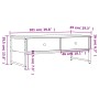 Mesa de centro madera ingeniería roble ahumado 101x49x39,5 cm de , Mesas de centro - Ref: Foro24-837739, Precio: 62,52 €, Des...