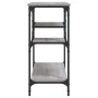 Mesa consola con estantes gris Sonoma 100x35x75 cm de , Mesas auxiliares - Ref: Foro24-837785, Precio: 61,12 €, Descuento: %