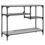 Mesa consola con estantes gris Sonoma 100x35x75 cm de , Mesas auxiliares - Ref: Foro24-837785, Precio: 61,12 €, Descuento: %
