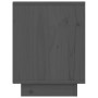 Mesita de noche de madera maciza de pino gris 40x30x40 cm de vidaXL, Mesitas de noche - Ref: Foro24-813339, Precio: 31,02 €, ...