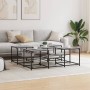 Mesa de centro madera de ingeniería gris Sonoma 121x121x40 cm de , Mesas de centro - Ref: Foro24-839071, Precio: 72,72 €, Des...