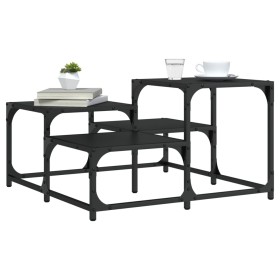 Mesa de centro madera de ingeniería negro 68x68x40 cm de , Mesas de centro - Ref: Foro24-837747, Precio: 36,80 €, Descuento: %
