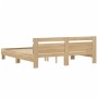 Cama con cabecero madera de ingeniería roble Sonoma 160x200 cm de , Camas y somieres - Ref: Foro24-3207408, Precio: 164,71 €,...