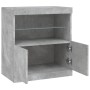 Aparador con luces LED gris hormigón 60,5x37x67 cm de , Aparadores - Ref: Foro24-836619, Precio: 75,73 €, Descuento: %