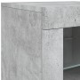 Aparador con luces LED gris hormigón 60,5x37x67 cm de , Aparadores - Ref: Foro24-836619, Precio: 75,73 €, Descuento: %