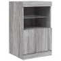 Aparador con luces LED gris Sonoma 41x37x67 cm de , Aparadores - Ref: Foro24-836684, Precio: 55,77 €, Descuento: %