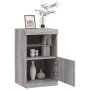 Aparador con luces LED gris Sonoma 41x37x67 cm de , Aparadores - Ref: Foro24-836684, Precio: 55,77 €, Descuento: %