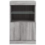 Aparador con luces LED gris Sonoma 41x37x67 cm de , Aparadores - Ref: Foro24-836684, Precio: 57,62 €, Descuento: %