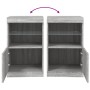 Aparador con luces LED gris Sonoma 41x37x67 cm de , Aparadores - Ref: Foro24-836684, Precio: 57,62 €, Descuento: %