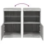 Aparador con luces LED gris Sonoma 41x37x67 cm de , Aparadores - Ref: Foro24-836684, Precio: 55,77 €, Descuento: %