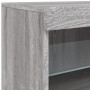Aparador con luces LED gris Sonoma 41x37x67 cm de , Aparadores - Ref: Foro24-836684, Precio: 57,62 €, Descuento: %