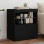 Aparador con luces LED negro 60x37x67 cm de , Aparadores - Ref: Foro24-836652, Precio: 70,69 €, Descuento: %