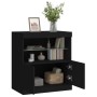 Aparador con luces LED negro 60x37x67 cm de , Aparadores - Ref: Foro24-836652, Precio: 74,43 €, Descuento: %