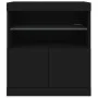 Aparador con luces LED negro 60x37x67 cm de , Aparadores - Ref: Foro24-836652, Precio: 70,69 €, Descuento: %