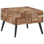 Mesa de centro teca reciclada maciza gris 55x55x40 cm de , Mesas auxiliares - Ref: Foro24-358521, Precio: 91,33 €, Descuento: %