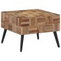 Mesa de centro teca reciclada maciza gris 55x55x40 cm de , Mesas auxiliares - Ref: Foro24-358521, Precio: 91,33 €, Descuento: %