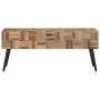Banco teca reciclada maciza 110x35x45 cm de , Bancos - Ref: Foro24-358523, Precio: 99,73 €, Descuento: %