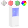 Aparador con luces LED blanco 41x37x100 cm de , Aparadores - Ref: Foro24-836686, Precio: 72,22 €, Descuento: %