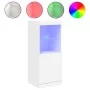 Aparador con luces LED blanco 41x37x100 cm by , Sideboards - Ref: Foro24-836686, Price: 71,12 €, Discount: %