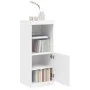Aparador con luces LED blanco 41x37x100 cm by , Sideboards - Ref: Foro24-836686, Price: 71,12 €, Discount: %