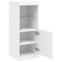 Aparador con luces LED blanco 41x37x100 cm de , Aparadores - Ref: Foro24-836686, Precio: 72,22 €, Descuento: %