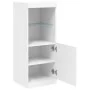 Aparador con luces LED blanco 41x37x100 cm by , Sideboards - Ref: Foro24-836686, Price: 71,12 €, Discount: %