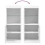 Aparador con luces LED blanco 41x37x100 cm by , Sideboards - Ref: Foro24-836686, Price: 71,12 €, Discount: %