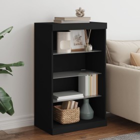Aparador con luces LED negro 60,5x37x100 cm de , Aparadores - Ref: Foro24-836708, Precio: 76,79 €, Descuento: %