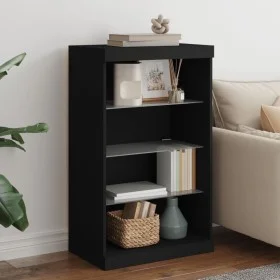 Aparador con luces LED negro 60,5x37x100 cm de , Aparadores - Ref: Foro24-836708, Precio: 75,87 €, Descuento: %