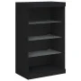 Aparador con luces LED negro 60,5x37x100 cm de , Aparadores - Ref: Foro24-836708, Precio: 75,87 €, Descuento: %