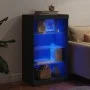 Aparador con luces LED negro 60,5x37x100 cm de , Aparadores - Ref: Foro24-836708, Precio: 75,87 €, Descuento: %