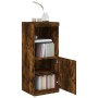 Aparador con luces LED roble ahumado 41x37x100 cm de , Aparadores - Ref: Foro24-836690, Precio: 71,29 €, Descuento: %