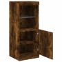 Aparador con luces LED roble ahumado 41x37x100 cm de , Aparadores - Ref: Foro24-836690, Precio: 71,29 €, Descuento: %