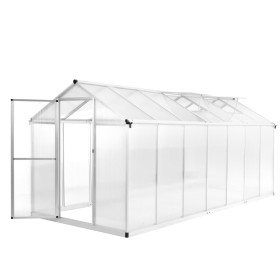Invernadero de aluminio 421x190x195 cm 15,6 m³ de vidaXL, Invernaderos - Ref: Foro24-45217, Precio: 834,66 €, Descuento: %
