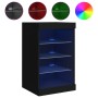 Aparador con luces LED negro 41x37x67 cm de , Aparadores - Ref: Foro24-836722, Precio: 73,04 €, Descuento: %