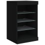 Aparador con luces LED negro 41x37x67 cm de , Aparadores - Ref: Foro24-836722, Precio: 73,04 €, Descuento: %