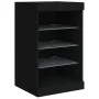 Aparador con luces LED negro 41x37x67 cm de , Aparadores - Ref: Foro24-836722, Precio: 71,86 €, Descuento: %