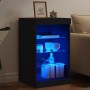 Aparador con luces LED negro 41x37x67 cm de , Aparadores - Ref: Foro24-836722, Precio: 73,04 €, Descuento: %
