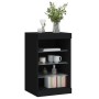 Aparador con luces LED negro 41x37x67 cm de , Aparadores - Ref: Foro24-836722, Precio: 73,04 €, Descuento: %