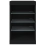 Aparador con luces LED negro 41x37x67 cm de , Aparadores - Ref: Foro24-836722, Precio: 73,04 €, Descuento: %
