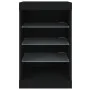 Aparador con luces LED negro 41x37x67 cm de , Aparadores - Ref: Foro24-836722, Precio: 71,86 €, Descuento: %