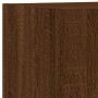 Muebles de TV de pared con luces LED 4 piezas marrón roble de , Muebles TV - Ref: Foro24-3216582, Precio: 144,37 €, Descuento: %