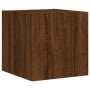 Muebles de TV de pared con luces LED 5 piezas marrón roble de , Muebles TV - Ref: Foro24-3216866, Precio: 162,30 €, Descuento: %