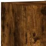 Muebles de TV de pared con luces LED 4 piezas roble ahumado de , Muebles TV - Ref: Foro24-3216885, Precio: 164,72 €, Descuent...