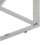 Mesa de centro acero inox plateado y madera maciza reciclada de , Mesas de centro - Ref: Foro24-349944, Precio: 80,65 €, Desc...