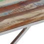 Mesa de centro acero inox plateado y madera maciza reciclada de , Mesas de centro - Ref: Foro24-349944, Precio: 80,65 €, Desc...