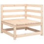 Sofá de equina con cojines madera maciza de pino de , Sofás modulares de exterior - Ref: Foro24-838061, Precio: 119,75 €, Des...