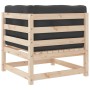 Sofá de equina con cojines madera maciza de pino de , Sofás modulares de exterior - Ref: Foro24-838061, Precio: 119,75 €, Des...
