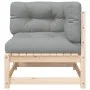 Sofá de jardín de 2 plazas con cojines madera maciza de pino by , Modular outdoor sofas - Ref: Foro24-838118, Price: 158,80 €...